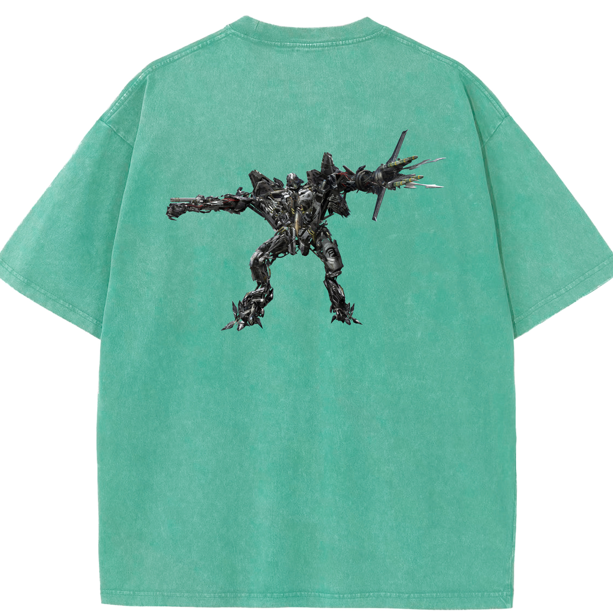 （画像用） Transformers トランスフォーマー 綿100% ヴィンテージ風 半袖Tシャツ（背面プリント）